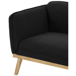 Meridian Nolita Black Boucle Fabric Chair