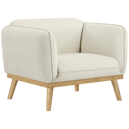 Meridian Nolita Cream Boucle Fabric Chair