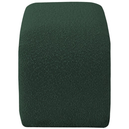 Meridian Niagara Green Boucle Fabric Bench