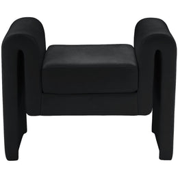 Meridian Sloan Black Velvet Bench