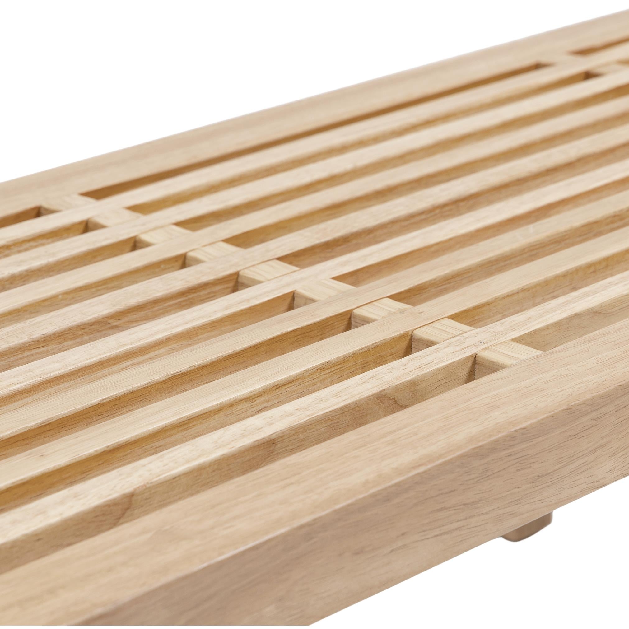 Meridian Naya Cream Chenille Fabric Bench