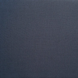 Meridian Comfy Navy Linen Textured Fabric Modular Ottoman