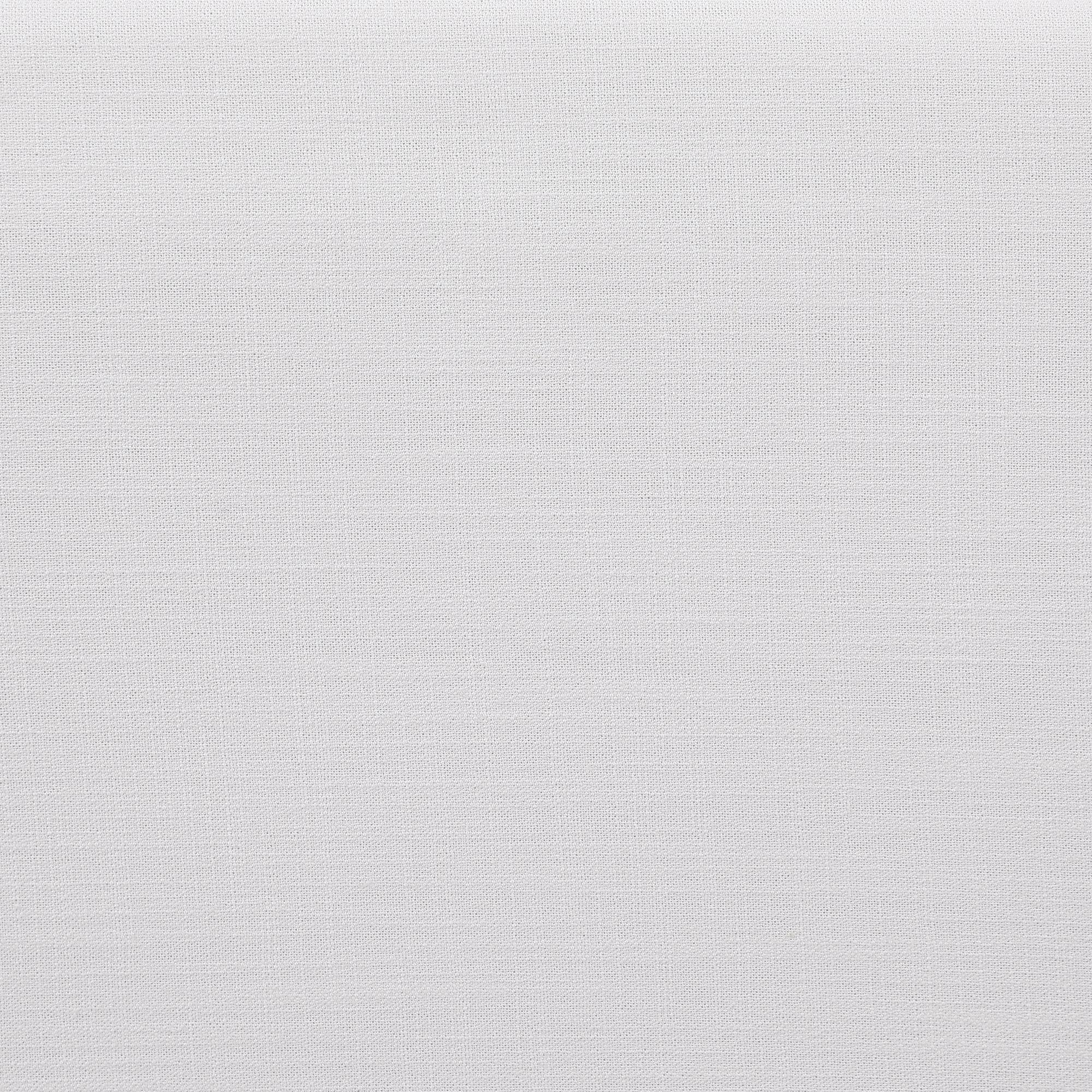 Meridian Comfy White Linen Textured Fabric Modular Armless Chair