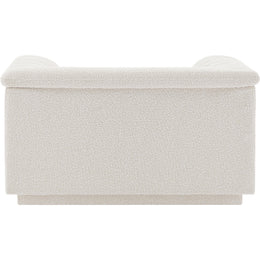 Meridian Cascade Cream Boucle Fabric Chair