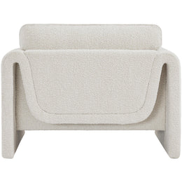 Meridian Stylus Cream Boucle Fabric Chair