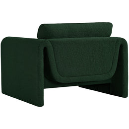 Meridian Stylus Green Boucle Fabric Chair