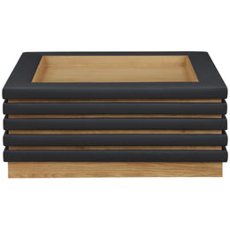 Meridian Rory Black Vegan Leather Coffee Table