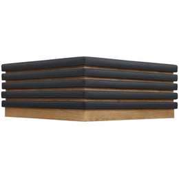 Meridian Rory Black Vegan Leather Coffee Table