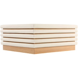 Meridian Rory Cream Vegan Leather Coffee Table