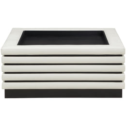 Meridian Rory Cream Vegan Leather Coffee Table