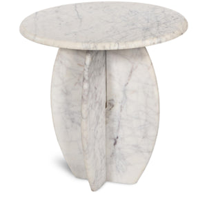 Meridian Formentera White End Table