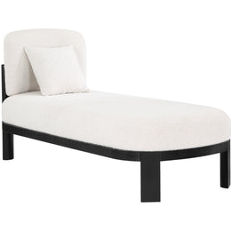 Meridian Maybourne Cream Boucle Fabric Chaise/Bench