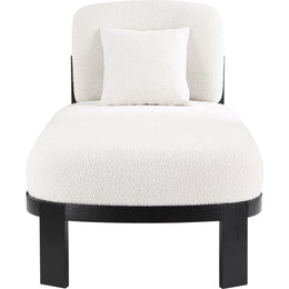 Meridian Maybourne Cream Boucle Fabric Chaise/Bench