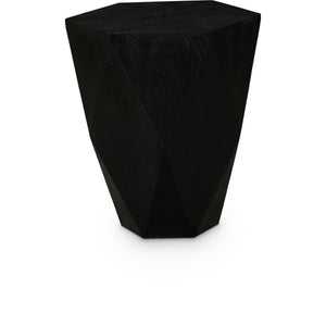 Meridian Diamante Black End Table