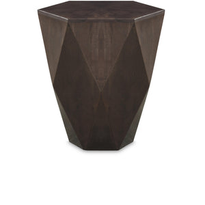 Meridian Diamante Brown End Table