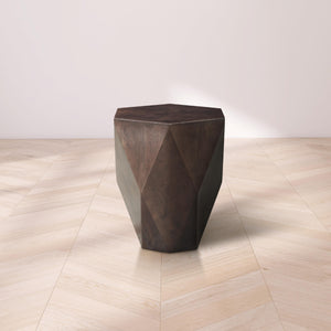 Meridian Diamante Brown End Table