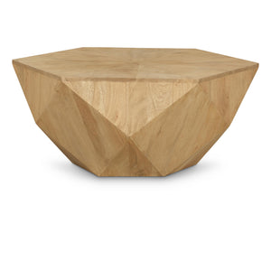 Meridian Diamante Oak Coffee Table