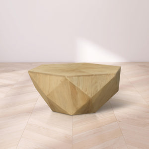 Meridian Diamante Oak Coffee Table