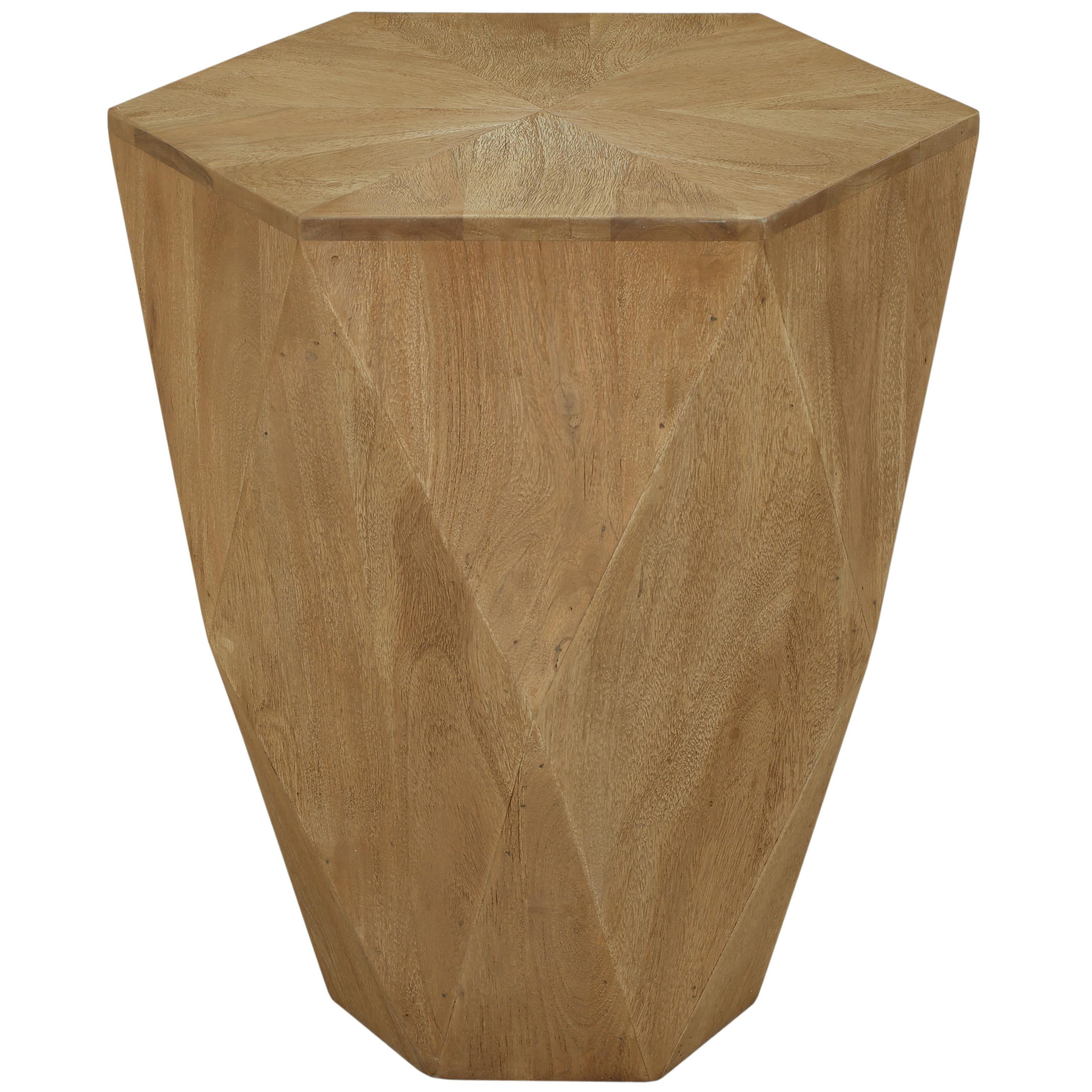 Meridian Diamante Oak End Table