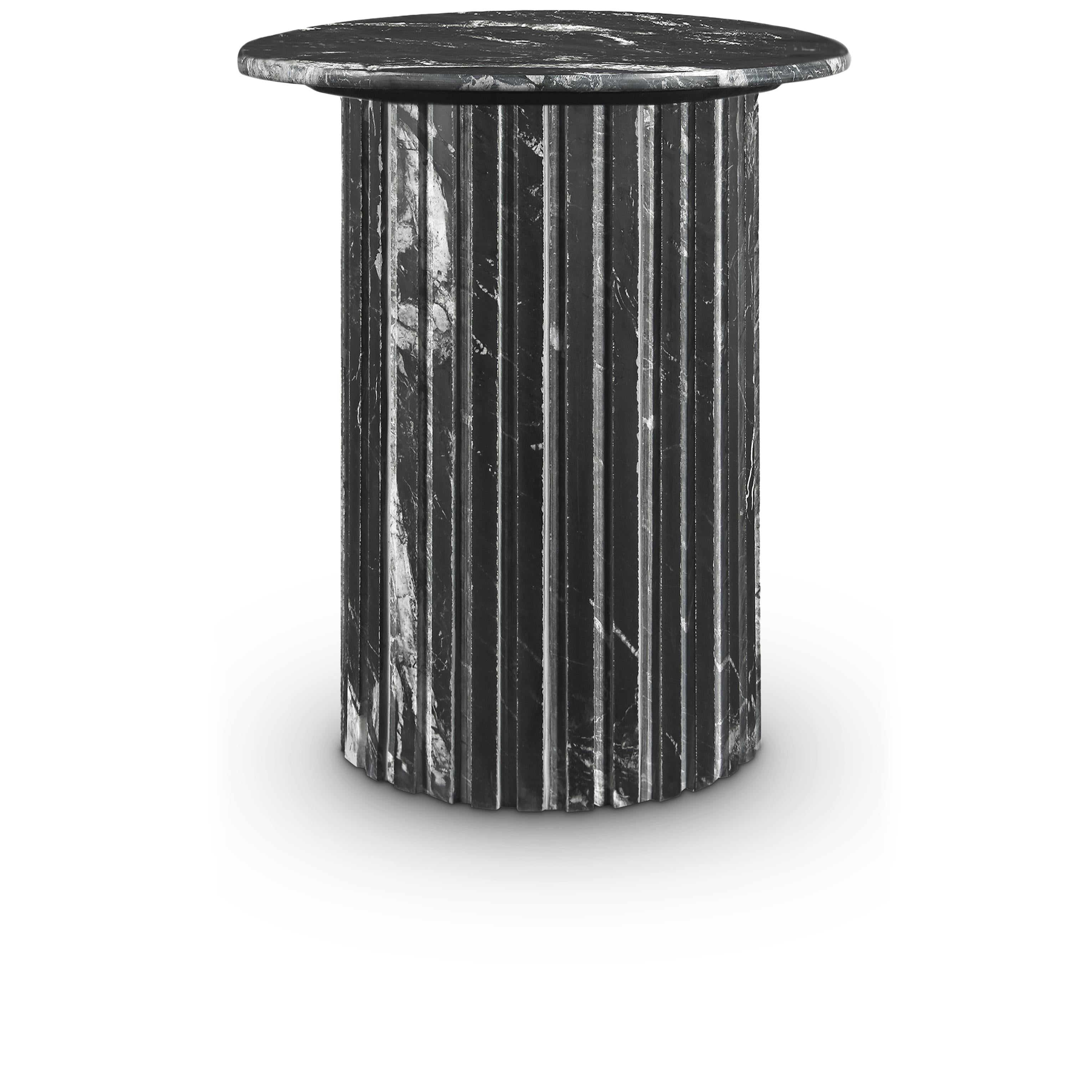 Meridian Genoa Black End Table