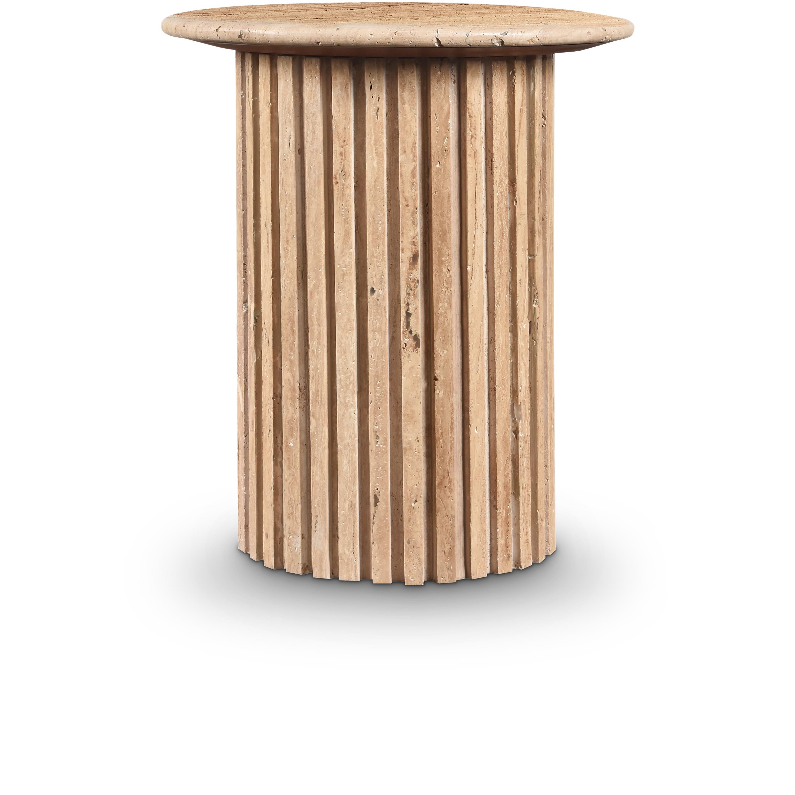 Meridian Genoa Beige End Table
