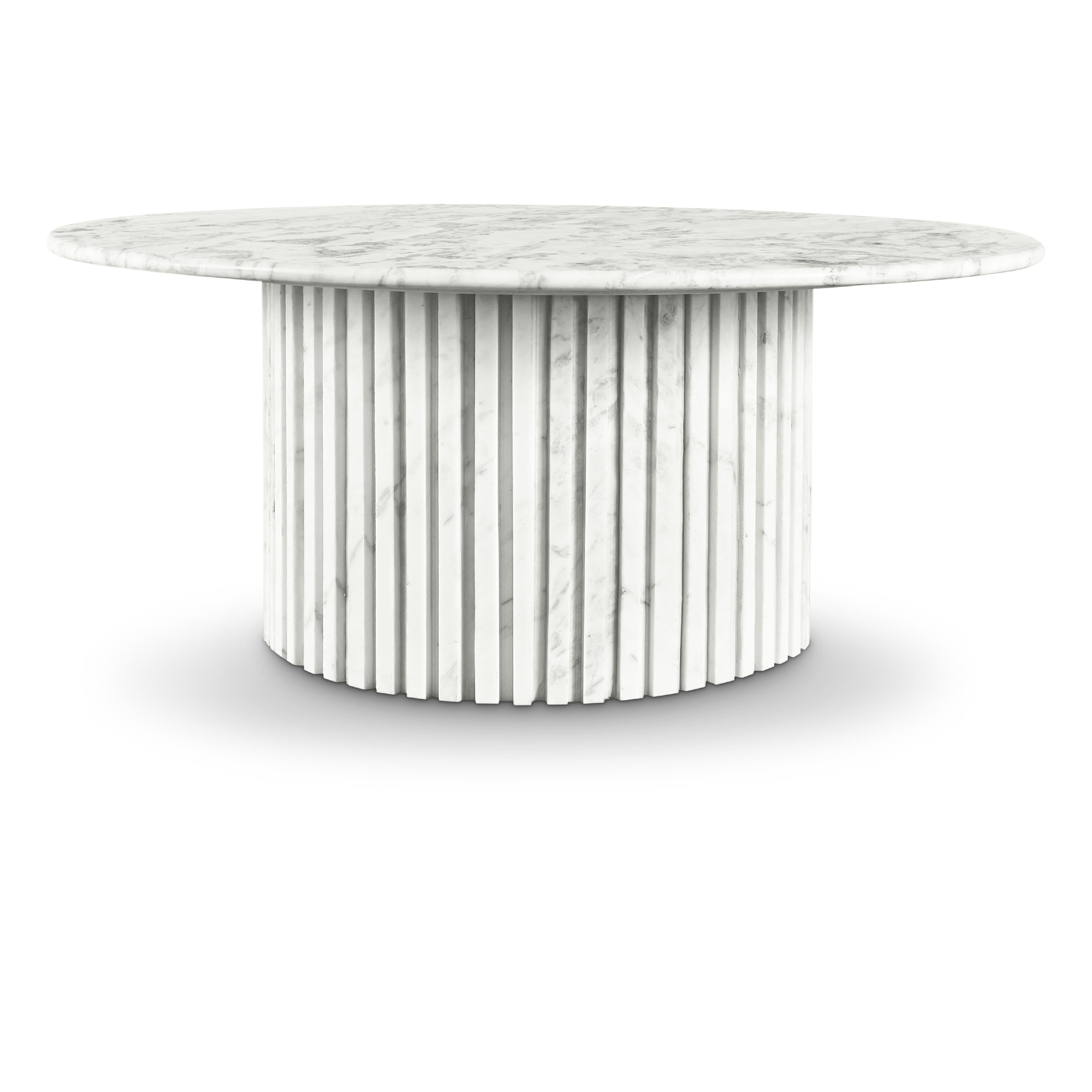Meridian Genoa White Coffee Table
