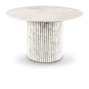 Meridian Genoa White Dining Table