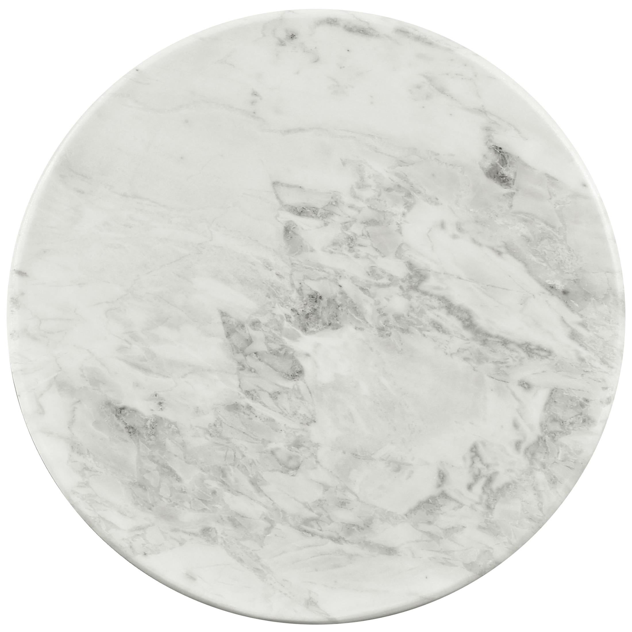 Meridian Genoa White End Table