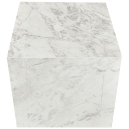 Meridian Bolzano White End Table