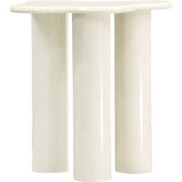 Meridian Romaine Cream End Table