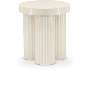 Meridian Rhodes Cream End Table