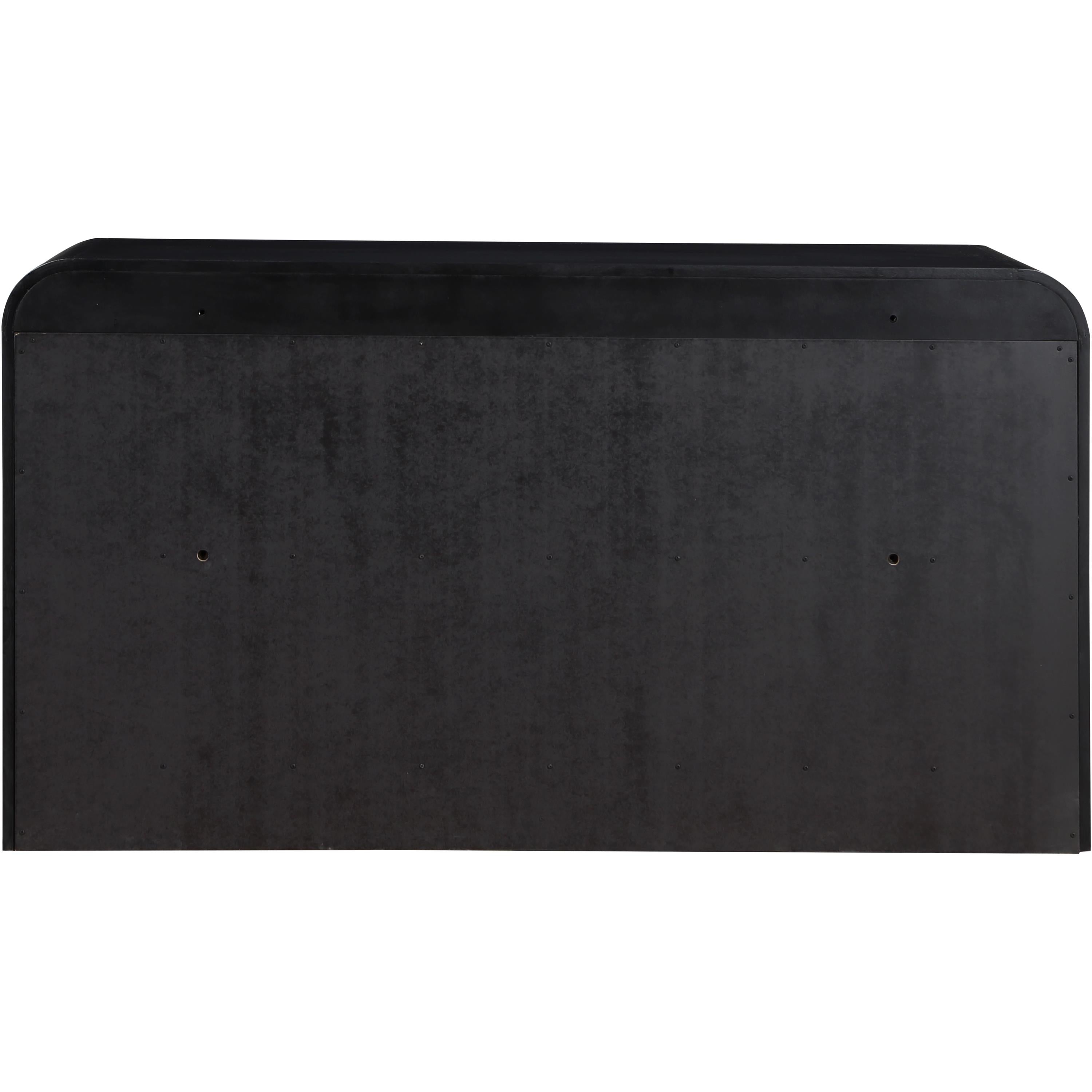 Meridian Fluted Black Dresser