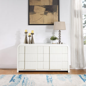 Meridian Fluted Cream Dresser
