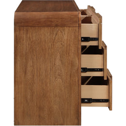 Meridian Fluted Walnut Dresser