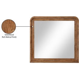 Meridian Fluted Walnut Mirror