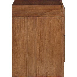 Meridian Fluted Walnut Night Stand
