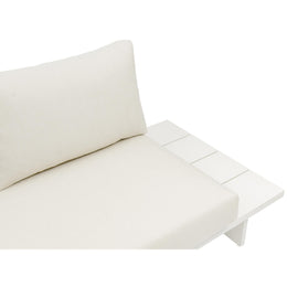 Meridian Maldives Cream Water Resistant Fabric Outdoor Patio Sectional (3 Boxes)