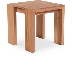 Meridian Tulum Natural Teak Outdoor End Table