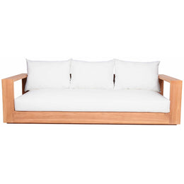 Meridian Tulum Off White Water Resistant Fabric Outdoor Sofa