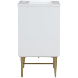 Meridian Modernist White Bathroom Vanity