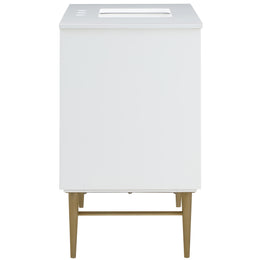 Meridian Modernist White Bathroom Vanity