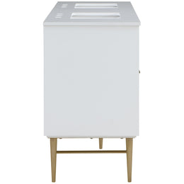Meridian Modernist White Bathroom Vanity