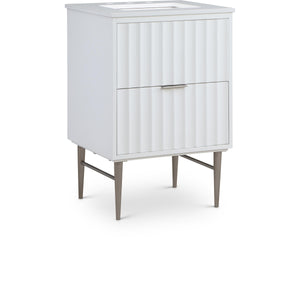 Meridian Modernist White Bathroom Vanity