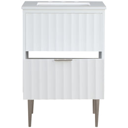 Meridian Modernist White Bathroom Vanity