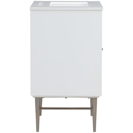 Meridian Modernist White Bathroom Vanity