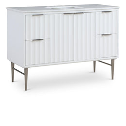 Meridian Modernist White Bathroom Vanity