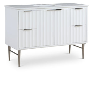 Meridian Modernist White Bathroom Vanity