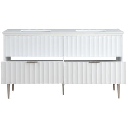 Meridian Modernist White Bathroom Vanity