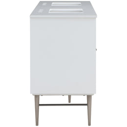 Meridian Modernist White Bathroom Vanity