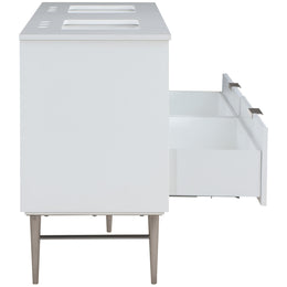 Meridian Modernist White Bathroom Vanity